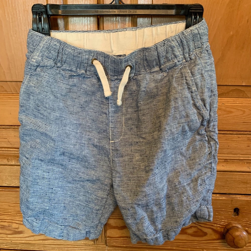 Crewcuts Boys blue linen dock shorts